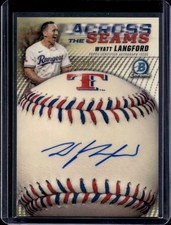 Current marketplace image for 2026 Bowman Chrome #1 Across the Seams Auto Superfractor 1/1