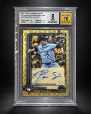 Marketplace image: 2025 Topps Chrome Update Paxton Schultz RC Auto Superfractor 1/1 BGS 8 Auto 10