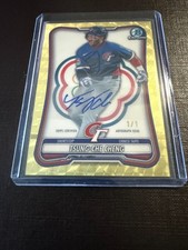 Marketplace image: Tsung-Che Cheng 2026 Bowman Chrome WBC Refractor 1/1 #WBC-33 Chinese Taipei