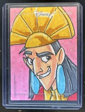 Marketplace image: 2026 Topps Chrome Disney New Groove Emperor Kuzco Sketch Artist Auto #1/1