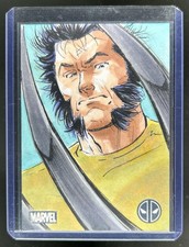 Marketplace image: 2025 Topps Chrome Deadpool Matthew Lopez Sketch Cards Silver Foil Wolverine #1/1