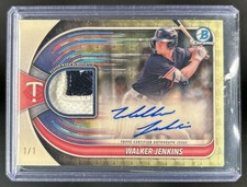 Current marketplace image for 2025 Bowman Chrome #1 Jenkins Patch Auto Autograph Superfractor 1/1
