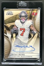 Current marketplace image for 2025 Topps Chrome #1 Bucky Irving Auto Autograph Superfractor 1/1