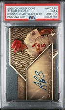 Marketplace image: Albert Pujols 2024 Diamond Icons Gold Superfractor AUTO 1/1 PSA 7 Cardinals