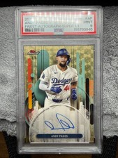 Marketplace image: 2025 Topps Finest Andy Pages PSA SSP /1 Superfractor 1/1 Dodgers ON CARD AUTO 🏆