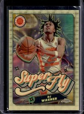 Current marketplace image for 2023 Topps Chrome #1 McDonald's DJ Wagner SuperFly Superfractor 1/1