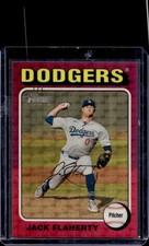 Marketplace image: 2024 Topps Heritage High Number Jack Flaherty Chrome Superfractor #1/1 Dodgers