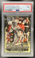 Current marketplace image for 2023 Bowman #1 Marvin Harrison Jr. Masterpieces Superfractor 1/1