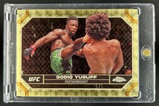 Marketplace image: 2024 Topps Chrome UFC Sodiq Yusuff Superfractor #1/1