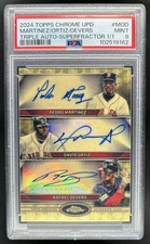 Current marketplace image for 2024 Topps Chrome #1 Devers David Ortiz Auto Superfractor 1/1