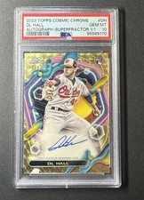 Marketplace image: 1/1 Superfractor 2023 Topps Cosmic Chrome Autographs DL Hall