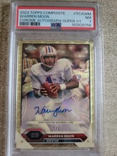 Marketplace image: 2023 Topps Composite Warren Moon Chrome Autograph Superfractor 1/1