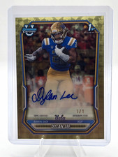 Marketplace image: 2026 Bowman Football Dylan Lee UCLA Chrome NIL Auto #BCPA-DYL Super Fractor 1/1