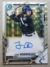 Marketplace image: 2021 Bowman Chrome Superfractor Jose Rodriguez Auto 1/1 White Sox Autograph