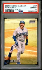 Marketplace image: Max Muncy Superfractor 1/1 (PSA10) | 2021 Topps Chrome Stadium Club | 117