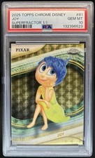 Marketplace image: 2025 Topps Chrome Disney Joy SuperFractor #1/1 PSA 10 GEM MINT