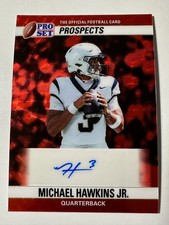 Marketplace image: 2026 Leaf Pro Set Metal Michael Hawkins Jr Red Superfractor Auto 1/1 RC WVU