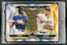 Marketplace image: 2020 Finest Christian Yelich Keston Hiura Duals Refractor SuperFractor #1/1