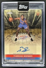 Current marketplace image for 2025 Topps Chrome #1 Thomas Sorber Auto Rookies Superfractor 1/1
