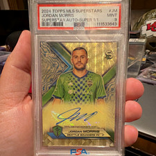 Marketplace image: Topps 2024 MLS Superstars Autographs Jordan Morris SA-JM 1/1 superfractor Auto