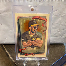 Marketplace image: Topps 2026 Allen & Ginter Gold Chrome Reggie Jackson #60 Superfractor A’S 1/1