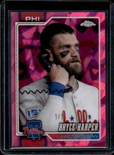 Marketplace image: 2026 Topps Chrome Sapphire Bryce Harper Variation Padparadscha Refractor #1/1