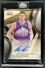 Current marketplace image for 2025 Topps Chrome #1 Walker Kessler Auto Autograph Superfractor 1/1