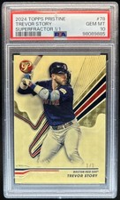 Marketplace image: 2024 Topps Pristine Trevor Story SuperFractor #1/1 Red Sox PSA 10 GEM MINT
