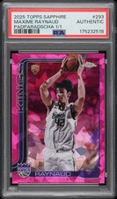 Marketplace image: 2025 Topps Chrome Sapphire Edition Maxime Raynaud #293 (RC) Padparadscha 1/1