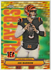Marketplace image: Joe Burrow 2025 Topps Chrome Power Players Superfractor #1/1