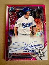 Marketplace image: Bowman Chrome 1st Bowman Jake Vogel Autograph 1/1  Los Angeles Dodgers