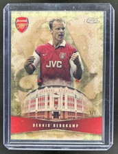 Current marketplace image for 2025 Topps Chrome #1 Dennis Bergkamp Highbury Highs Superfractor 1/1