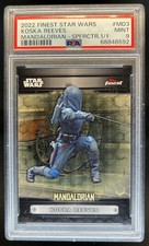 Current marketplace image for 2022 Topps Finest #1 Koska Reeves The Mandalorian Superfractor 1/1