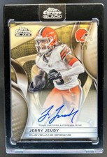 Current marketplace image for 2025 Topps Chrome #1 Jerry Jeudy Auto Autograph Superfractor 1/1