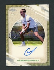 Current marketplace image for 2026 Topps Chrome #1 Woestendick Auto Autograph II Superfractor 1/1