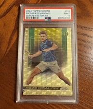 Current marketplace image for 2024 Topps Chrome #114 Miomir Kecmanovic Superfractor 1/1