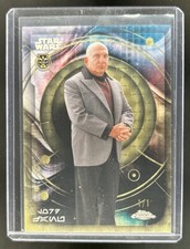Current marketplace image for 2026 Topps Chrome #1 Wars Lord Janu Aurebesh Superfractor 1/1