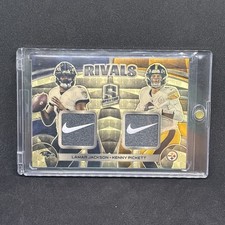 Marketplace image: 2023 Spectra Football Lamar Jackson/Kenny Pickett “RIVALS” 1/1 Superfractor