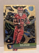 Marketplace image: Nico Collins 2025 Topps Chrome Cosmic #39 Superfractor Refractor 1/1 Texans