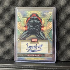 Marketplace image: Topps 2026 Chrome Marvel Comics Juggernaut MF-JU Superfractor Facsimile Auto