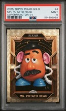 Marketplace image: 2025 Topps Disney Pixar Gold Mr. Potato Head Superfractor 1/1 #4 PSA 9 Mint