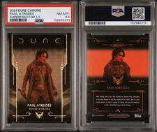 Marketplace image: 2024 Topps Chrome Dune Superfractor Paul Atreides/Timothée Chalamet #1/1 PSA 8.5
