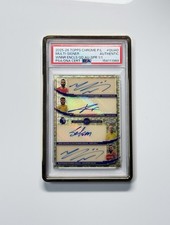 Marketplace image: 25-26 Topps Chrome P/L Winners Enclosure Quad Superfractor Auto 1/1 Salah x2…