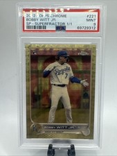 Marketplace image: 2022 Topps Chrome Bobby Witt Jr. #221 1/1 Superfractor RC  SP Rookie Royals PSA