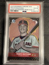 Current marketplace image for 2025 Bowman Chrome #BA-9 Rose Gold Superfractor 1/1