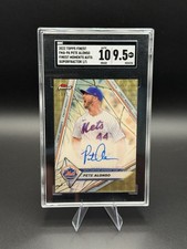 Marketplace image: Topps 2022 Finest Pete Alonso Auto Superfractor 1/1 FMA-PA SGC 10 auto Mets