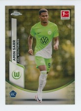 Marketplace image: 2023-24 Amin Sarr Topps Chrome Superfractor VfL Wolfsburg Rookie Card 1/1