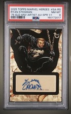 Marketplace image: VENOM Ryan Stegman AUTO 1/1 SUPERFRACTOR Topps Marvel Hero’s Autograph  PSA 8