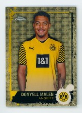 Marketplace image: 2021-22 Donyell Malen Topps Chrome BVB Superfractor Rookie Soccer Card 1/1