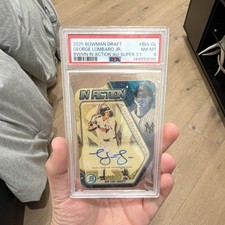 Marketplace image: 2025 Topps Bowman Draft George Lombard Jr SuperFractor 1/1 Auto RC PSA 8
